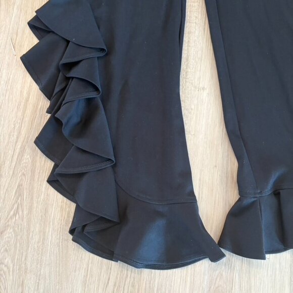 Amanda Uprichard Small ruched ruffle pants Black - Picture 2 of 8